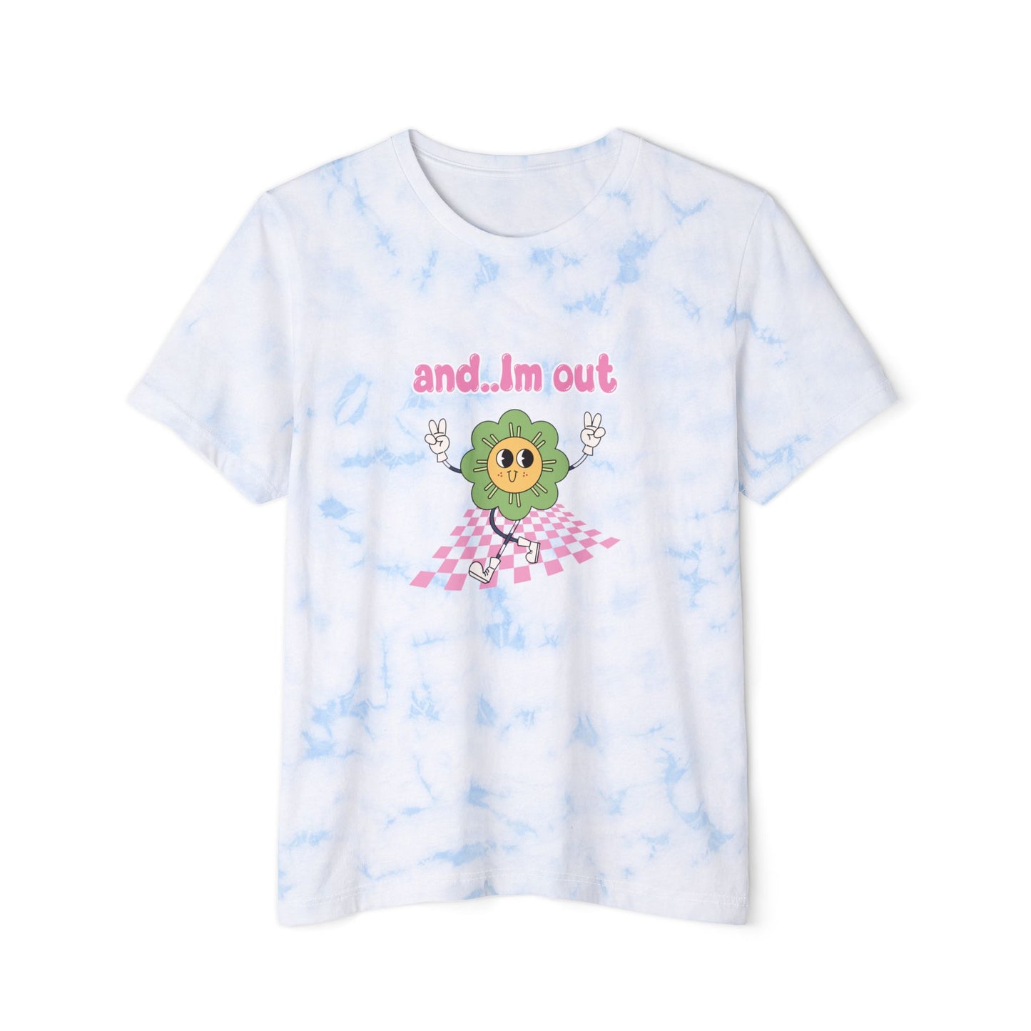 Sarcastic Funny Womens Tie-Dyed T-Shirt / Hippie / y2k / Mental Health / Overstimulated T