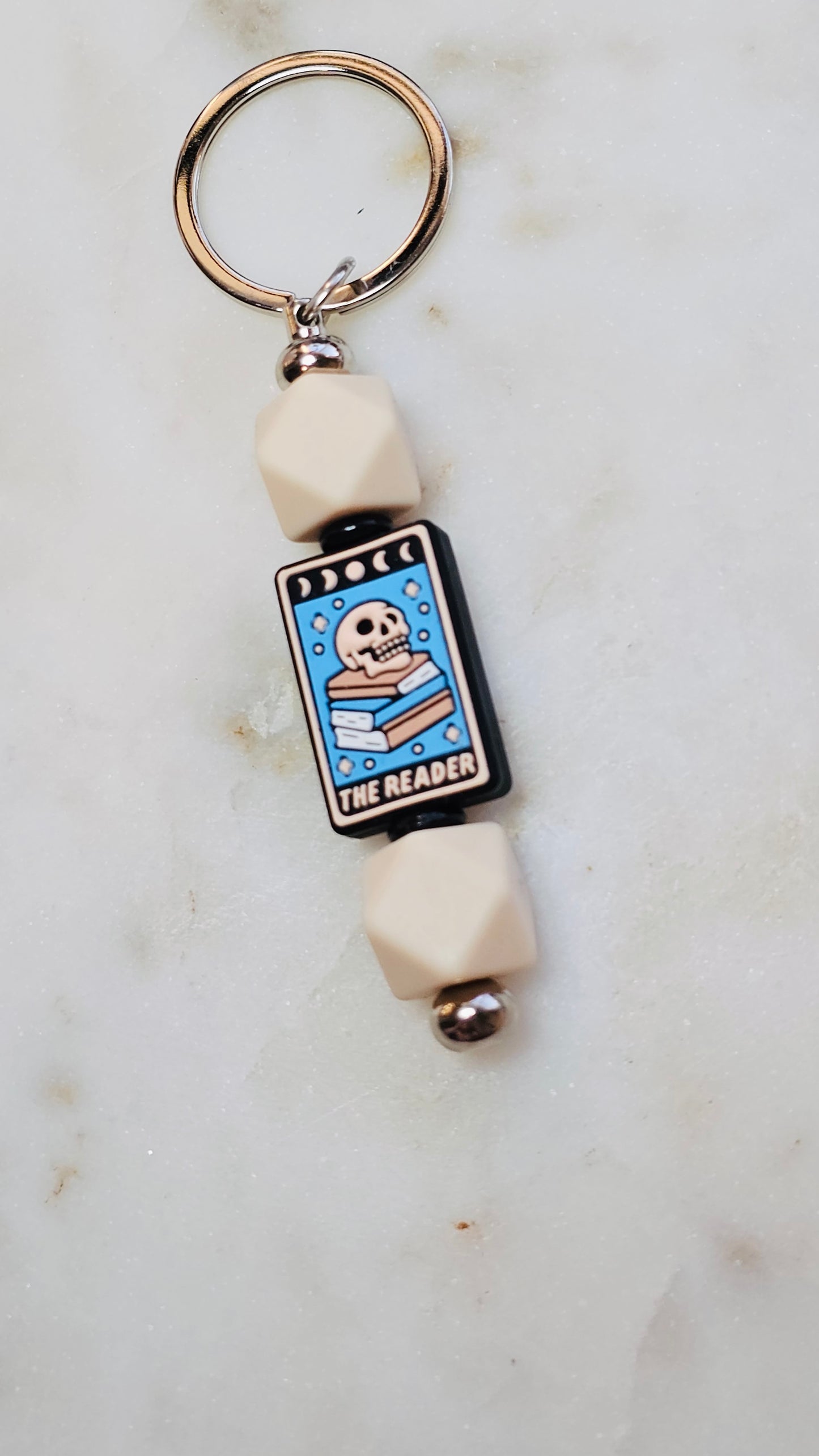 Tarot The Reader Funny Keychain | Beaded Keychain | Sarcastic Gift | Bag Charm | Purse Accessory | Gift for Her