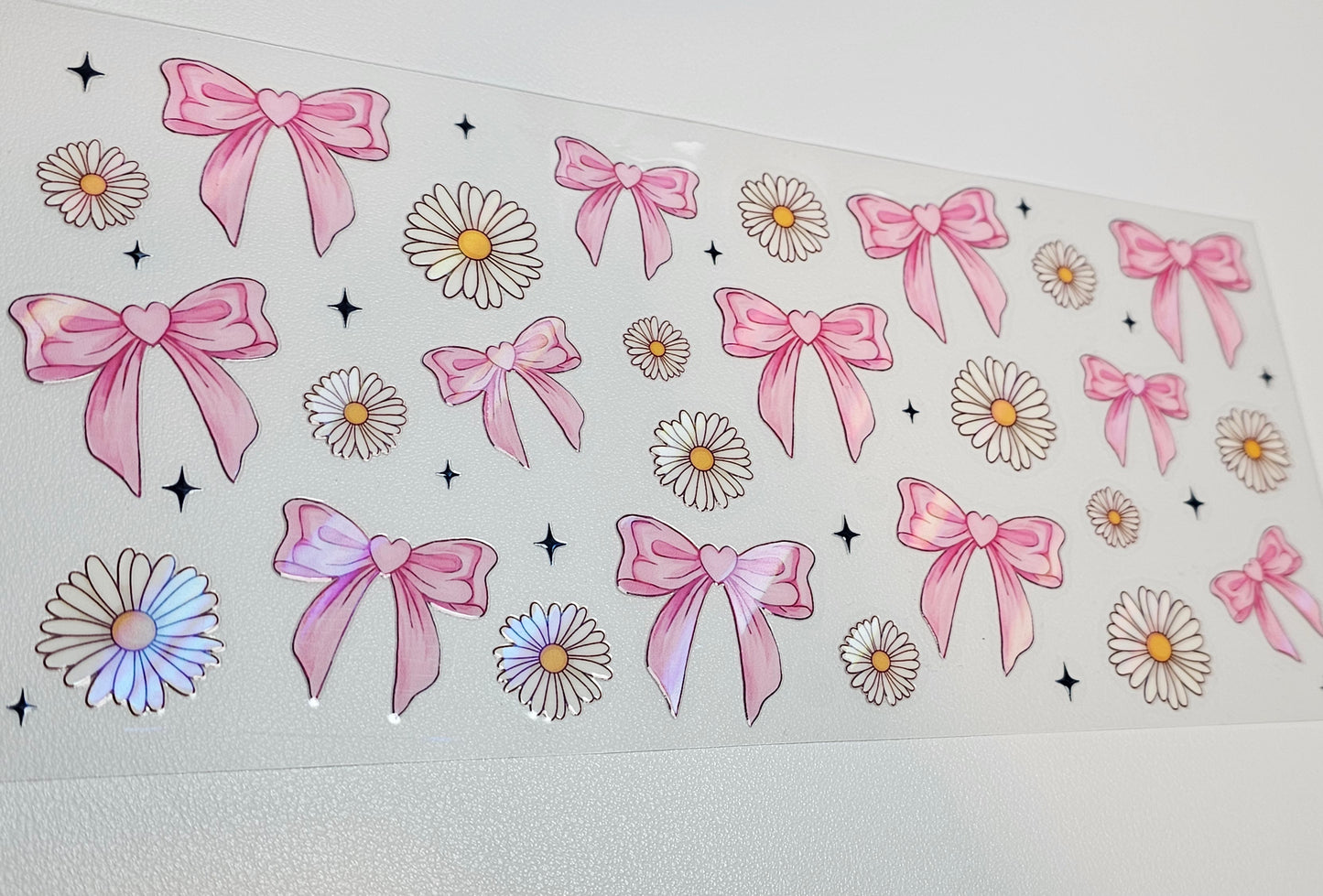 Holographic Daisy and Flower UVDTF Wrap 16 oz
