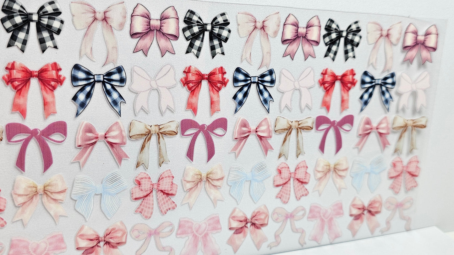 Multicolored Bows UVDTF Wrap 16 oz