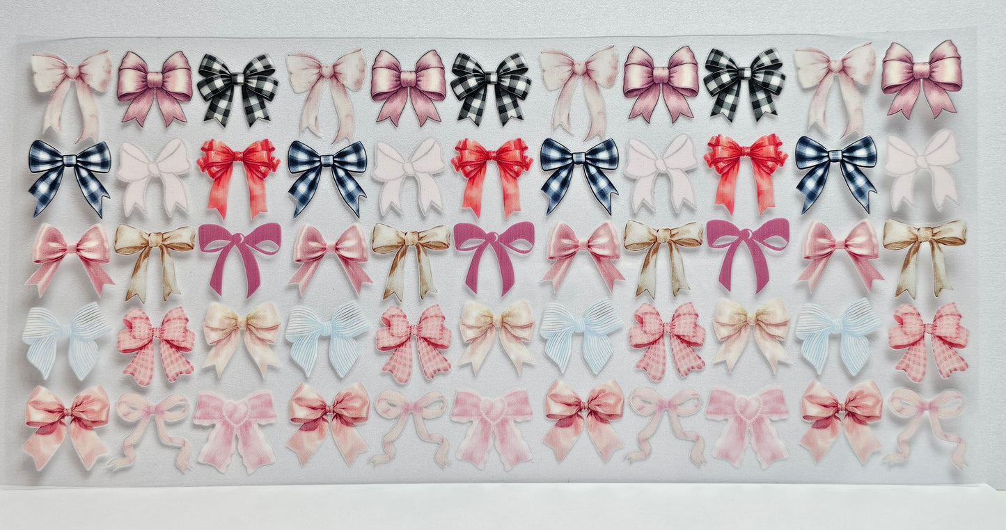 Multicolored Bows UVDTF Wrap 16 oz