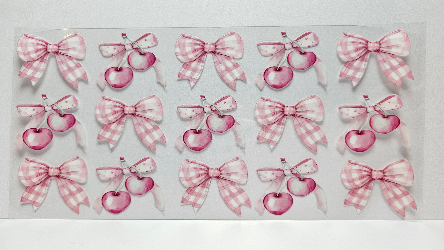 Cherries and Bows UVDTF Wrap 16 oz