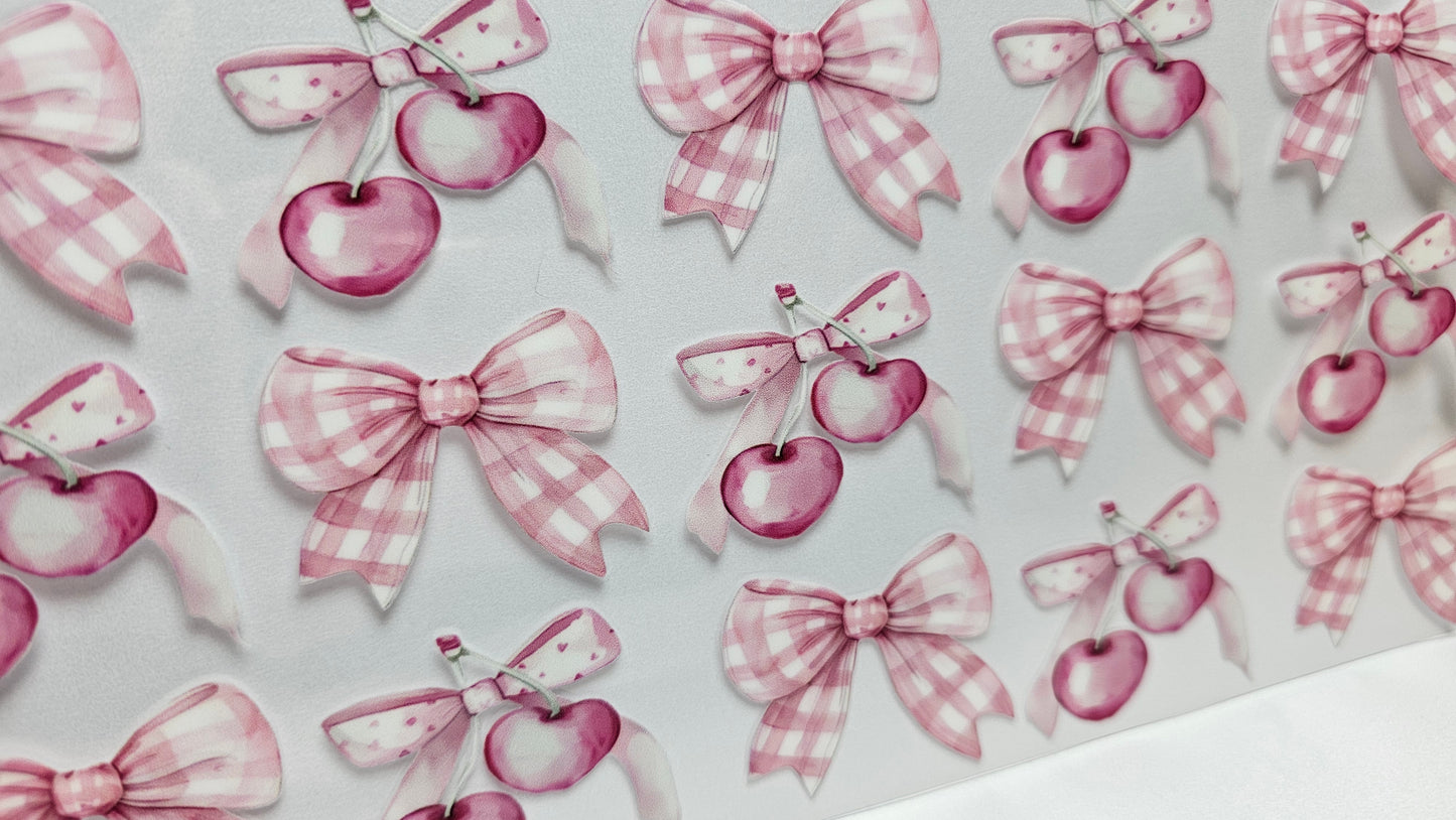 Cherries and Bows UVDTF Wrap 16 oz