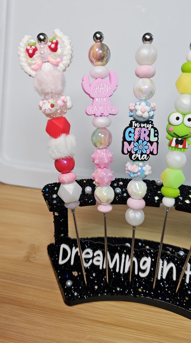 Beaded Stainless Steel Pokey Tool / Sanrio / Strawberry Shortcake / Angel Stitch Cookie Scribe, Vinyl Weeding, Snow Globe Pokey Tool