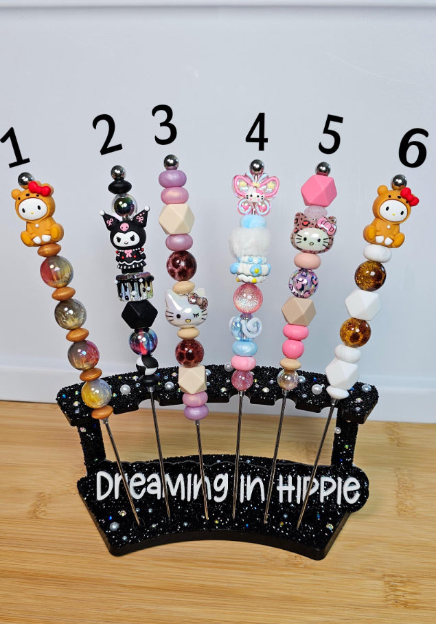 Beaded Stainless Steel Pokey Tool / Sanrio / Cookie Scribe, Vinyl Weeding, Snow Globe Pokey Tool