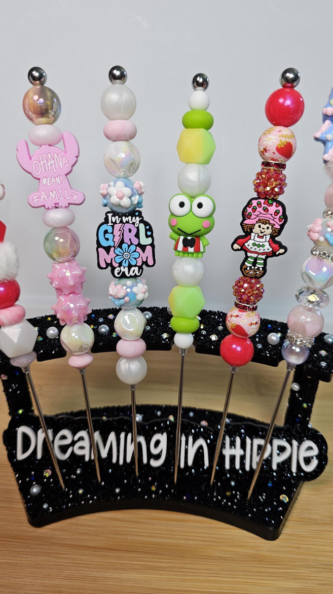 Beaded Stainless Steel Pokey Tool / Sanrio / Strawberry Shortcake / Angel Stitch Cookie Scribe, Vinyl Weeding, Snow Globe Pokey Tool