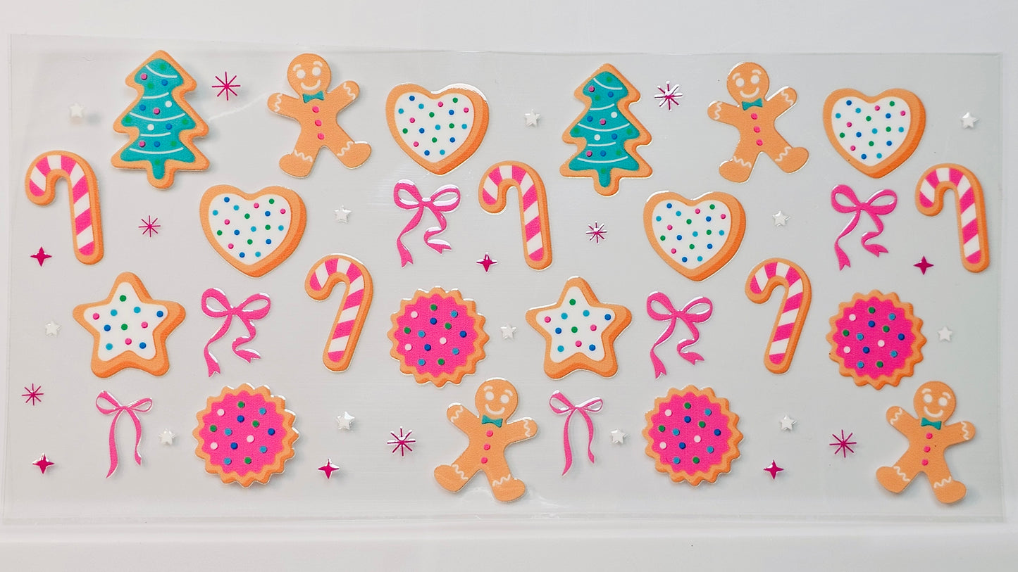 Christmas Cozy Cookies Gingerbread UVDTF Wrap 16 oz