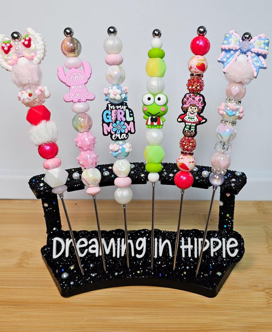 Beaded Stainless Steel Pokey Tool / Sanrio / Strawberry Shortcake / Angel Stitch Cookie Scribe, Vinyl Weeding, Snow Globe Pokey Tool