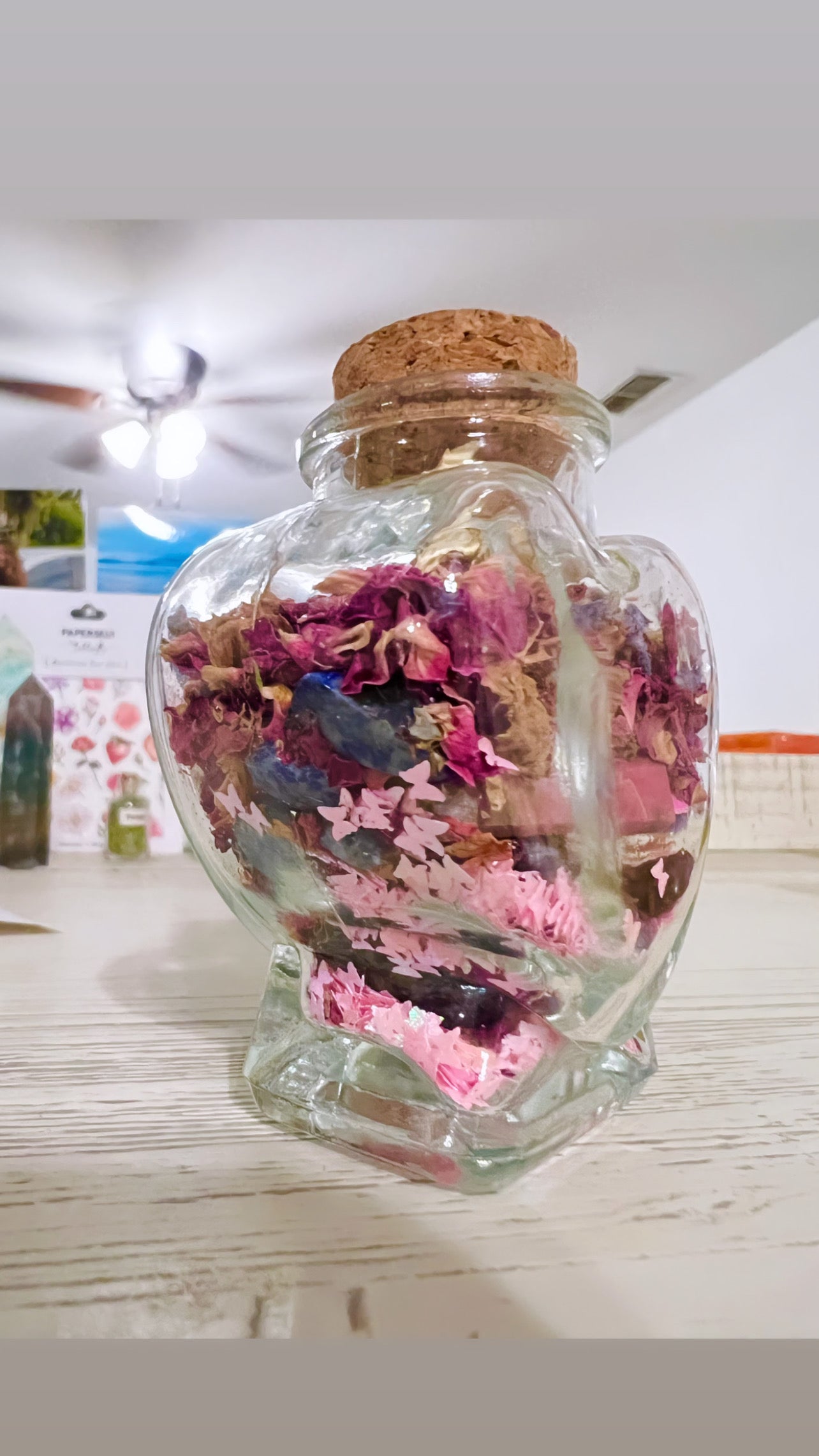 Petals of Healing™ CUSTOM Jar | Custom Personalized Crystal Healing Jar | Personalized Spiritual Gift