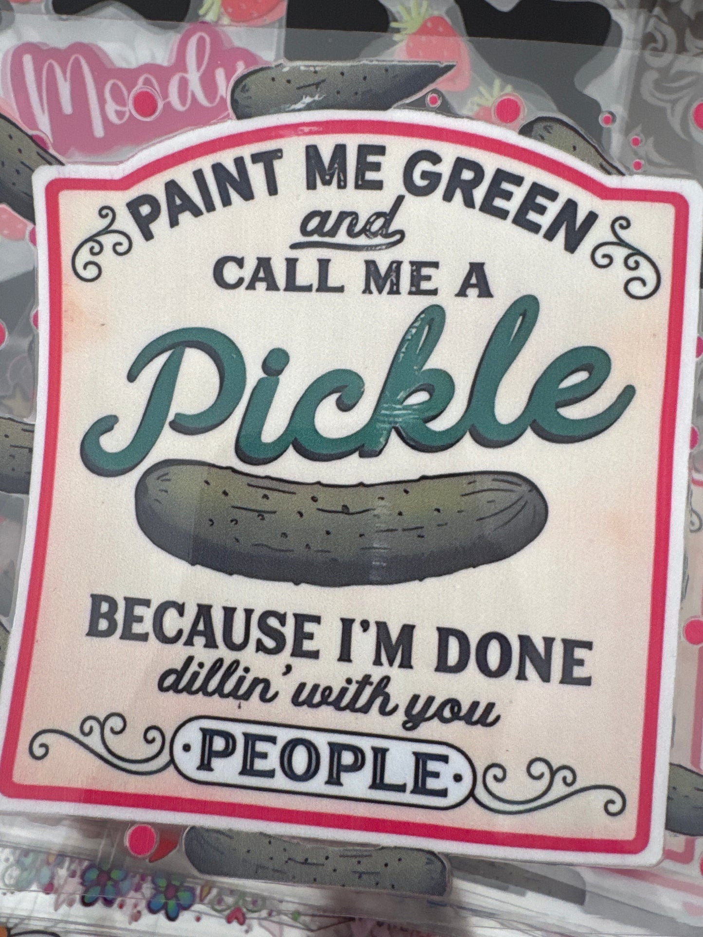 Pickles Sarcastic Funny UVDTF Wrap 16 oz
