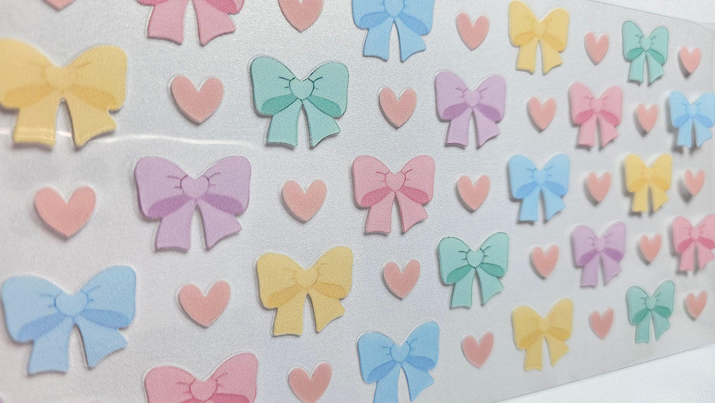 Multicolored Bows UVDTF Wrap 16 oz