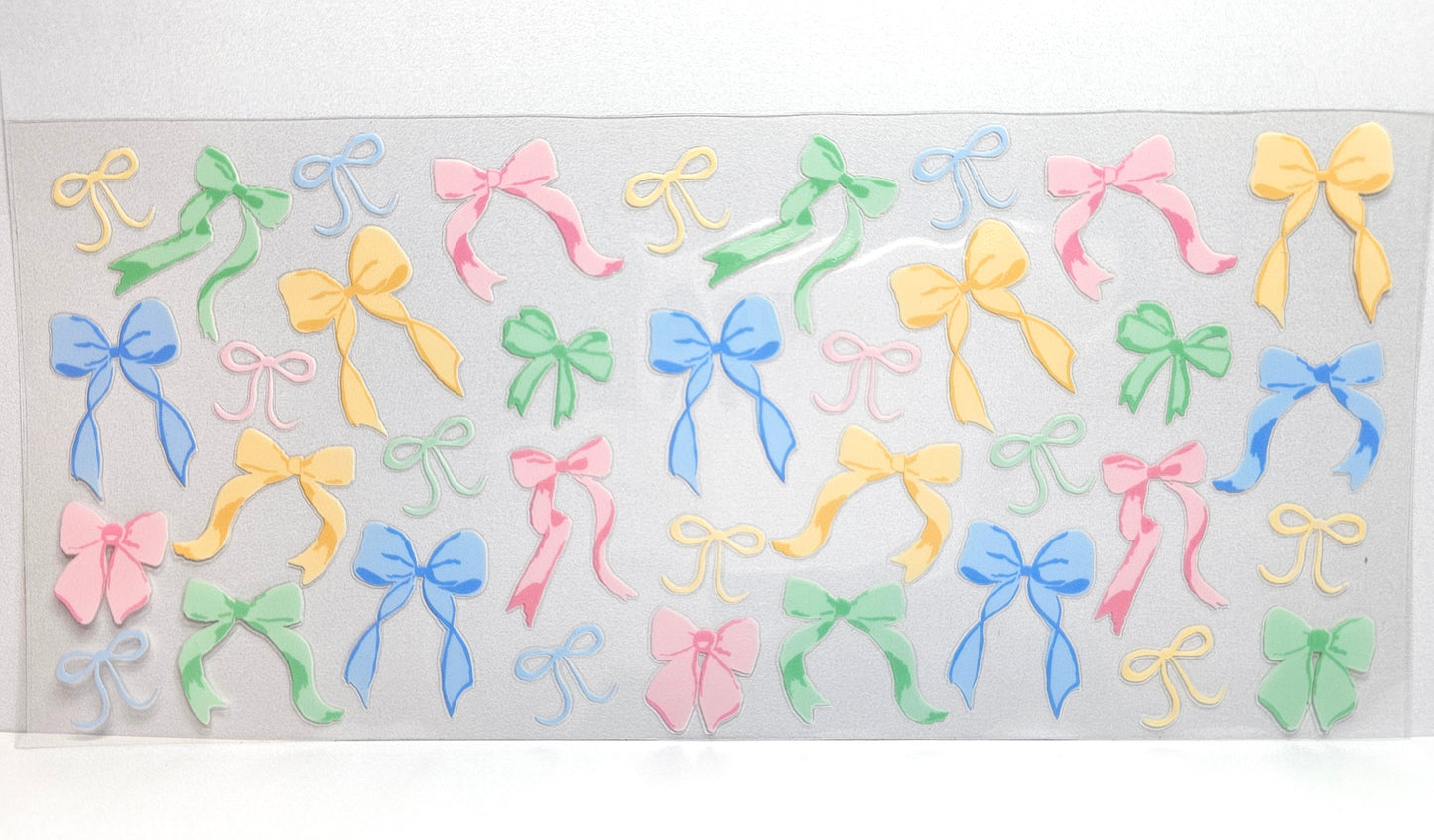 Multicolored Bows UVDTF Wrap 16 oz