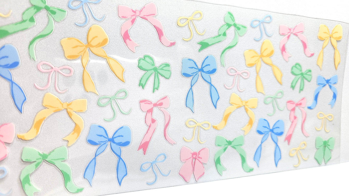 Multicolored Bows UVDTF Wrap 16 oz