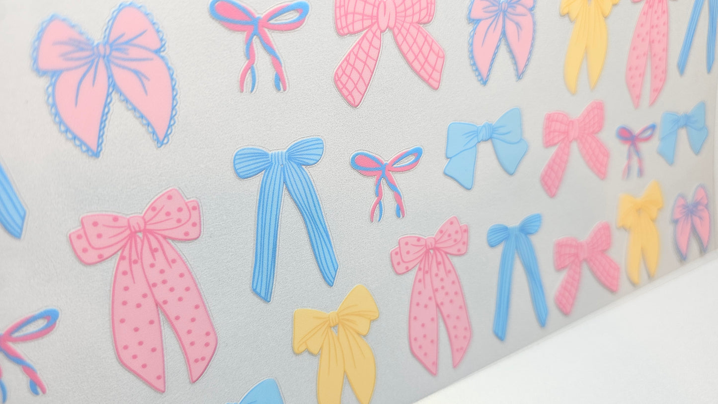 Multicolored Bows UVDTF Wrap 16 oz