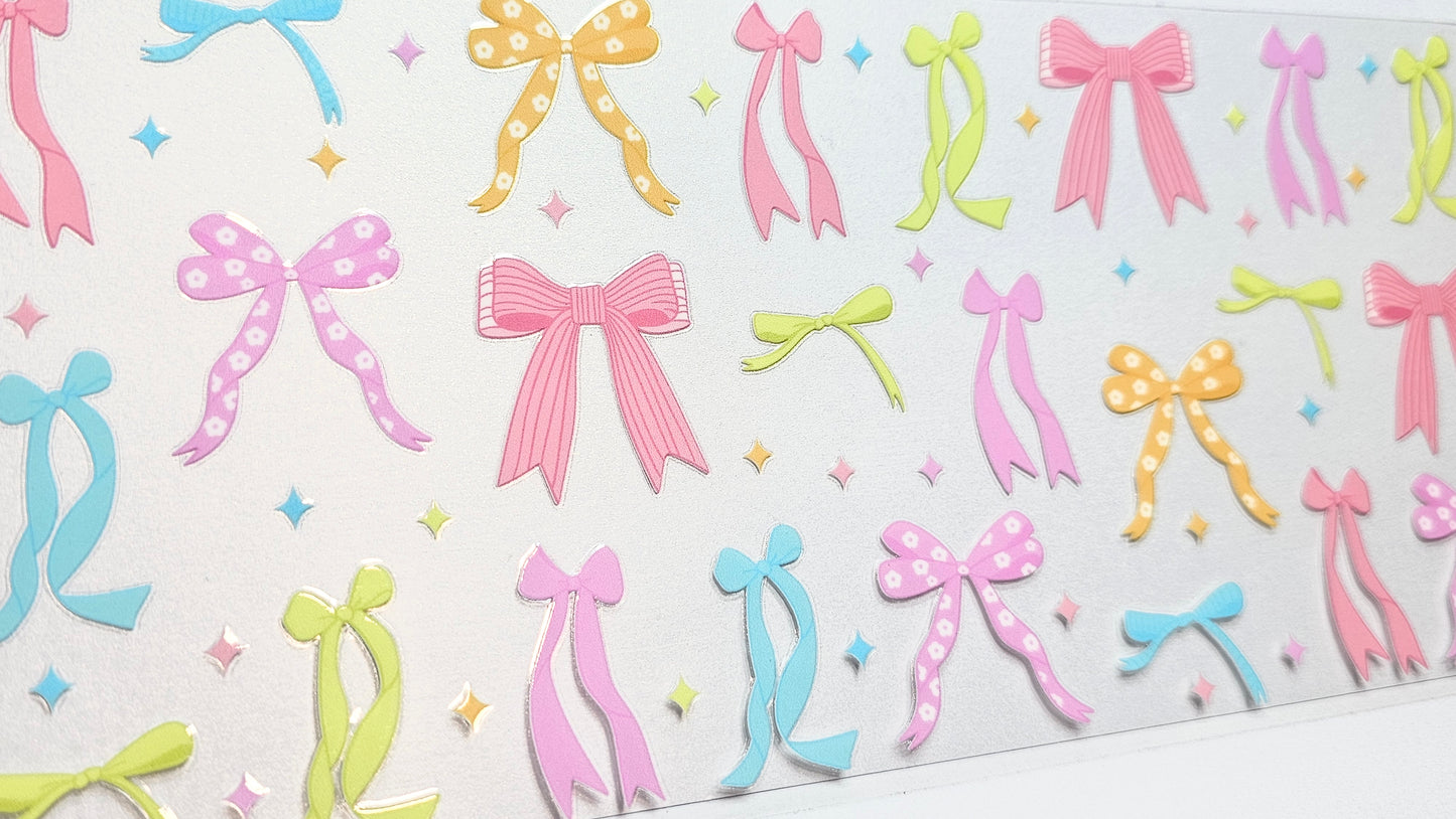 Multicolored Bows UVDTF Wrap 16 oz