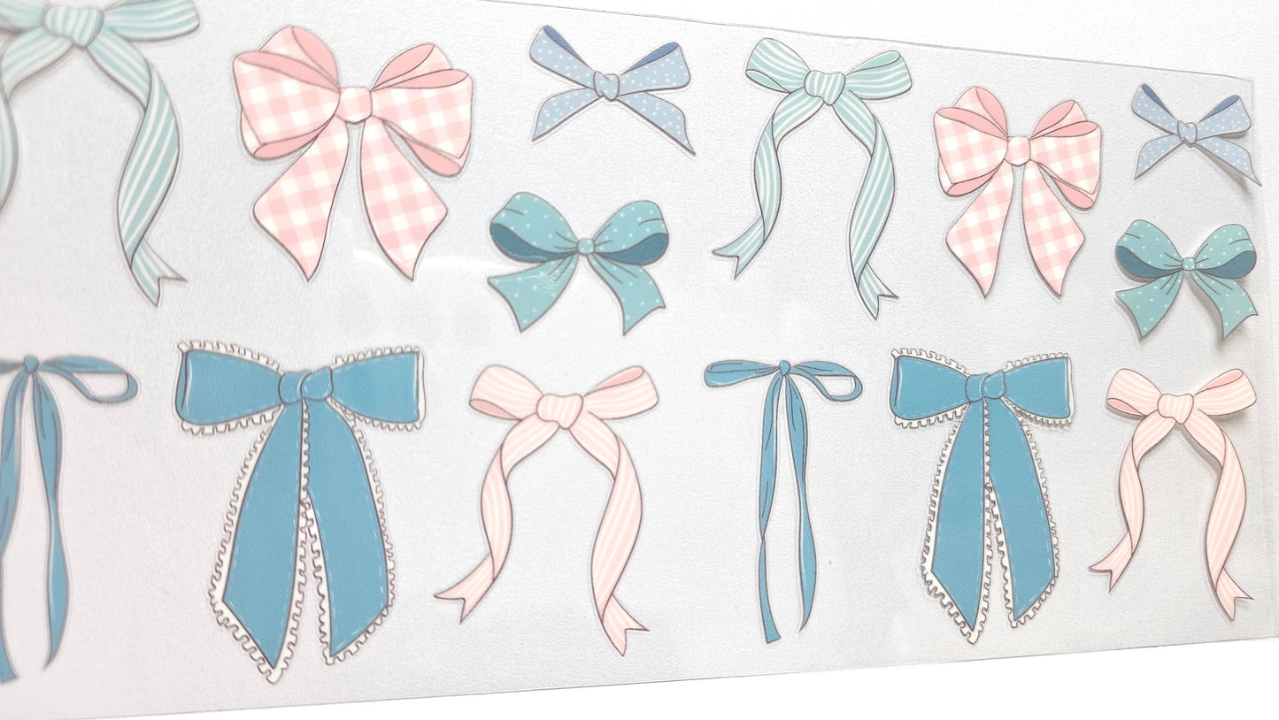 Multicolored Bows UVDTF Wrap 16 oz