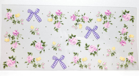 Delicate Flowers and Bows UVDTF Wrap 16 oz