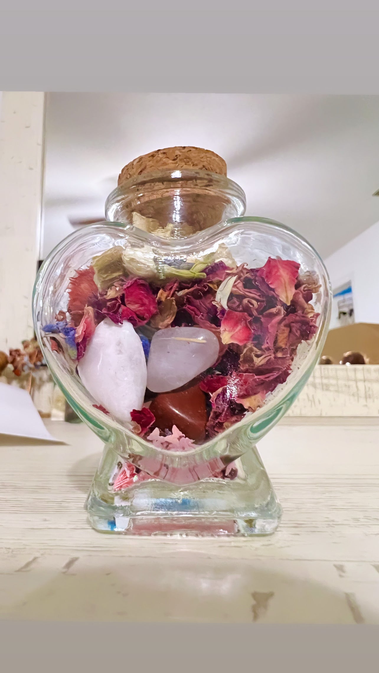 Petals of Healing™ CUSTOM Jar | Custom Personalized Crystal Healing Jar | Personalized Spiritual Gift