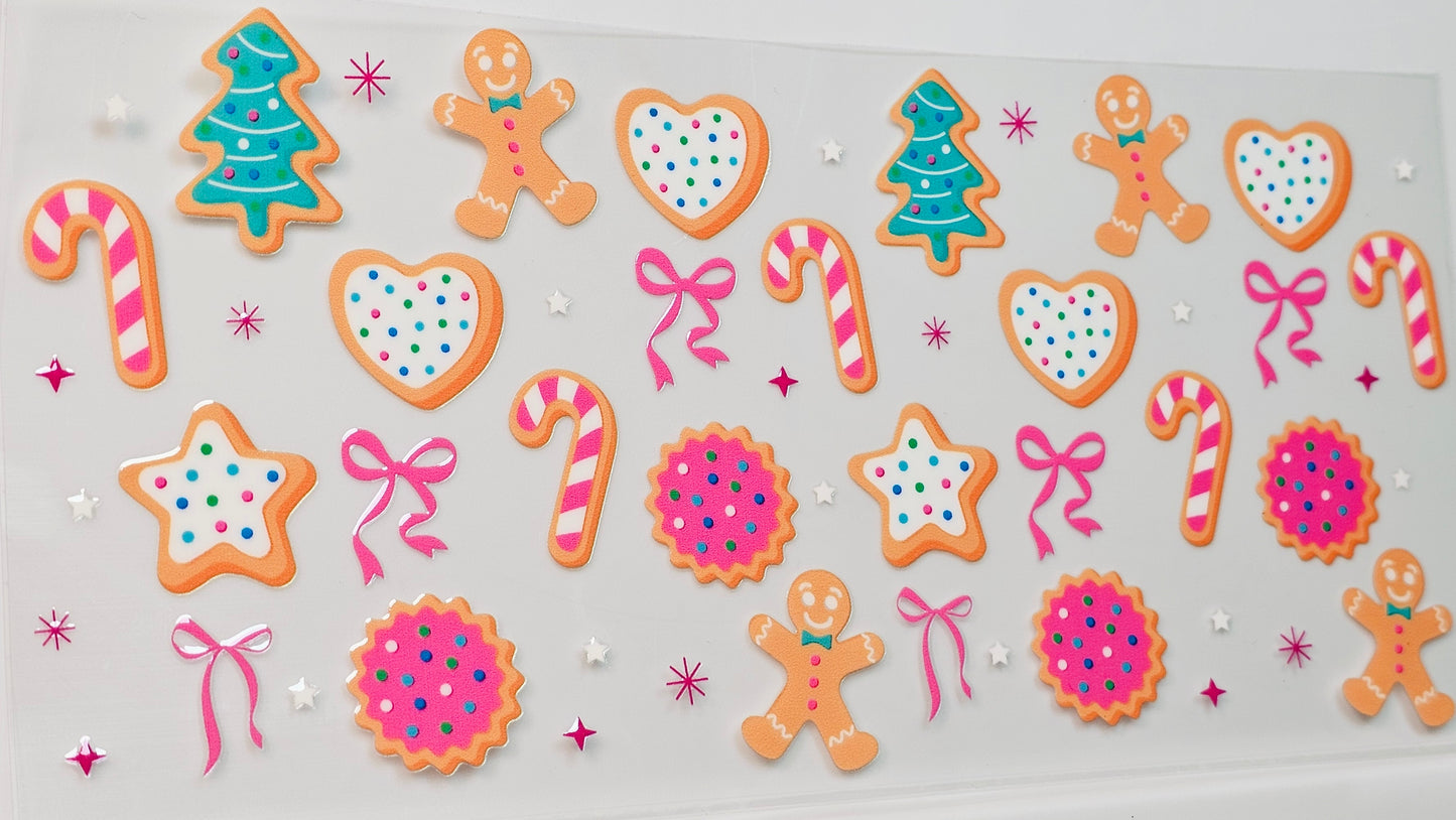 Christmas Cozy Cookies Gingerbread UVDTF Wrap 16 oz