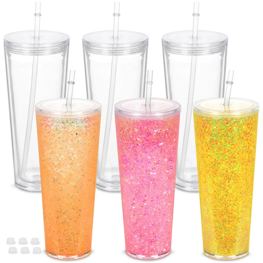 Snow Globe Acrylic Tumbler 24 oz