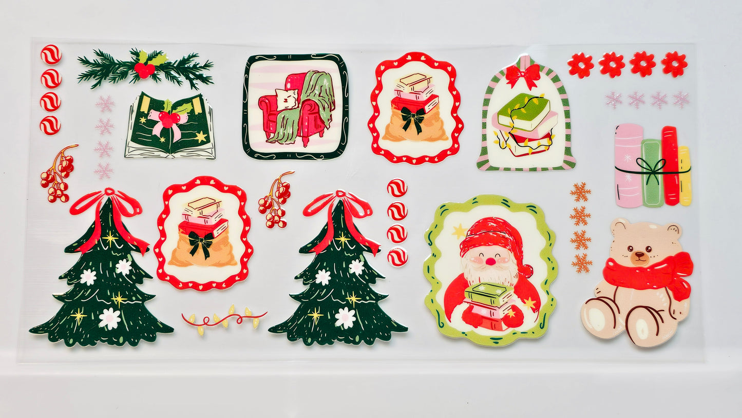 Christmas Santa Christmas Tree Presents UVDTF Wrap 16 oz