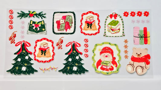 Christmas Santa Christmas Tree Presents UVDTF Wrap 16 oz