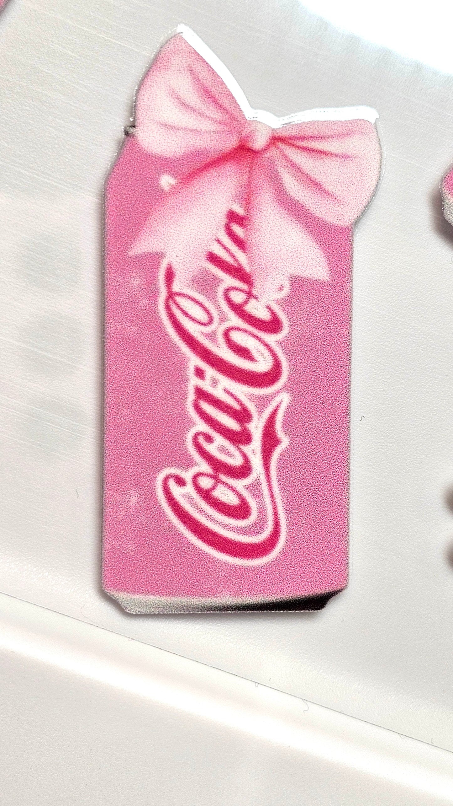 Coca Cola Pink with Bows Flowers Drink UVDTF Wrap 16 oz