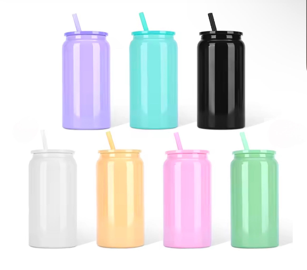 Stainless Steel Glossy Tumbler Cup 16 oz