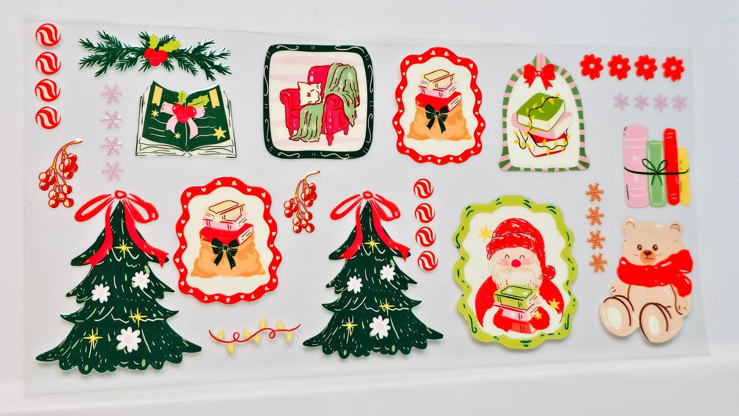 Christmas Santa Christmas Tree Presents UVDTF Wrap 16 oz