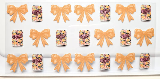 Dr Pepper Floral Sodas with Bows Drink UVDTF Wrap 16 oz