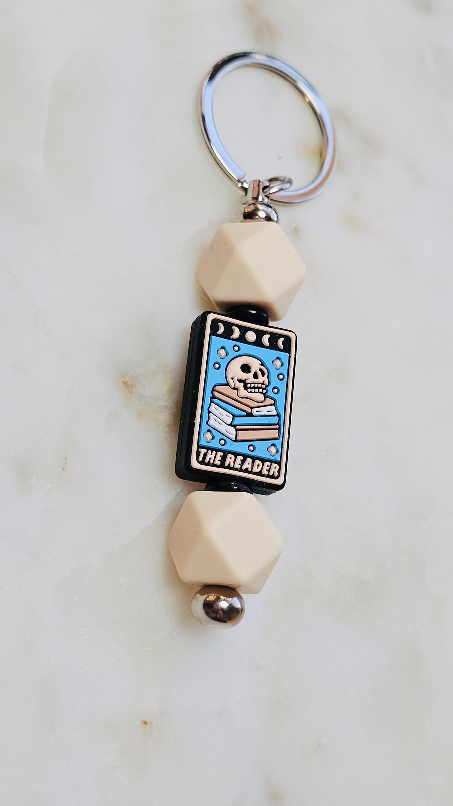 Tarot The Reader Funny Keychain | Beaded Keychain | Sarcastic Gift | Bag Charm | Purse Accessory | Gift for Her