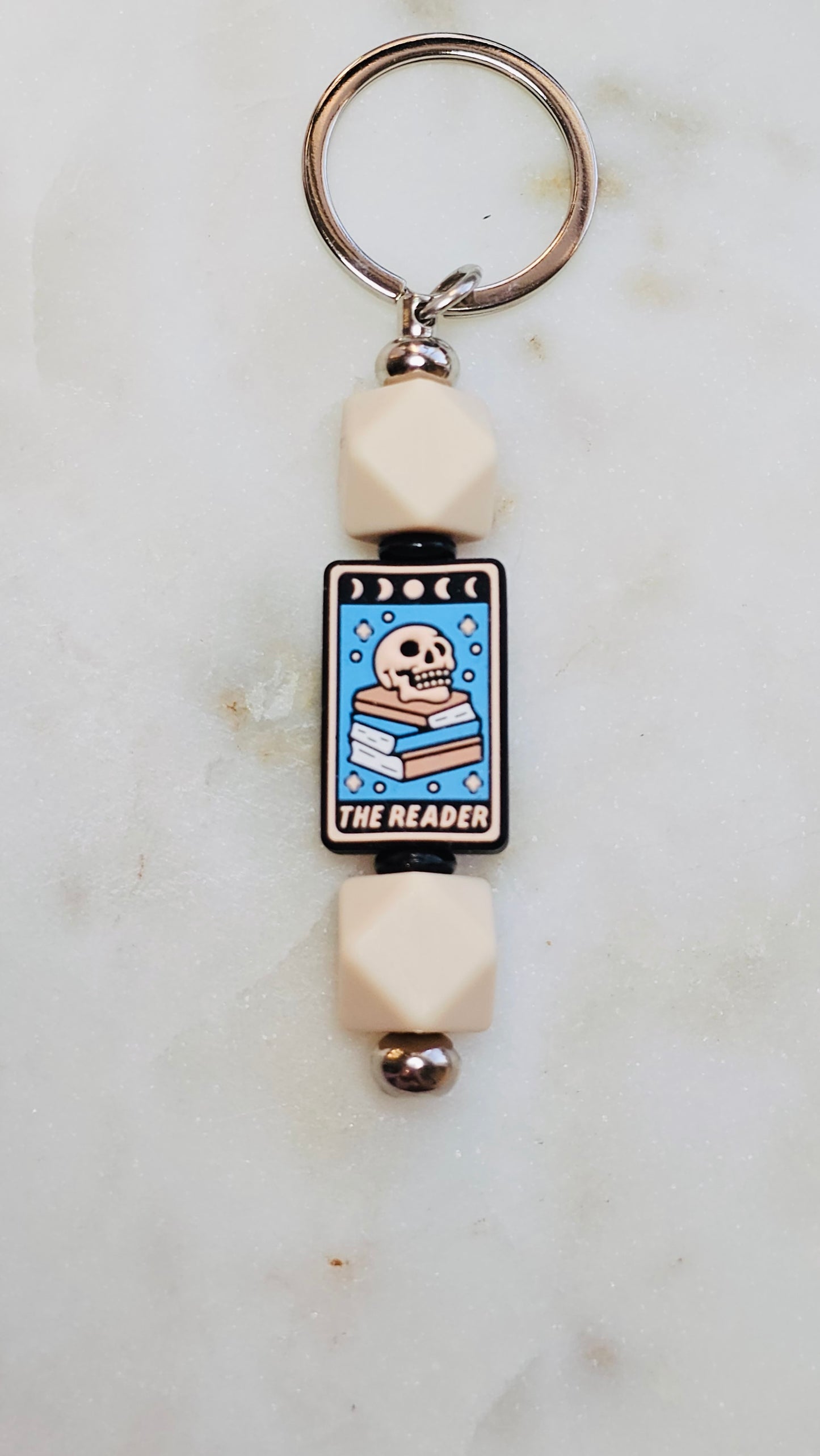 Tarot The Reader Funny Keychain | Beaded Keychain | Sarcastic Gift | Bag Charm | Purse Accessory | Gift for Her