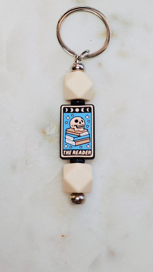 Tarot The Reader Funny Keychain | Beaded Keychain | Sarcastic Gift | Bag Charm | Purse Accessory | Gift for Her