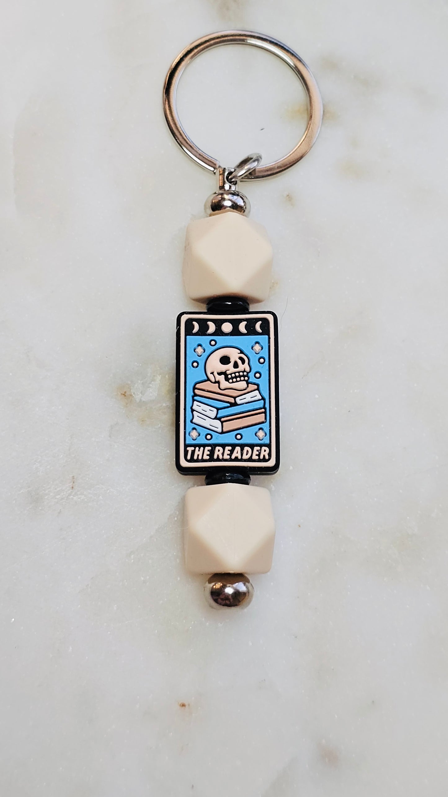 Tarot The Reader Funny Keychain | Beaded Keychain | Sarcastic Gift | Bag Charm | Purse Accessory | Gift for Her