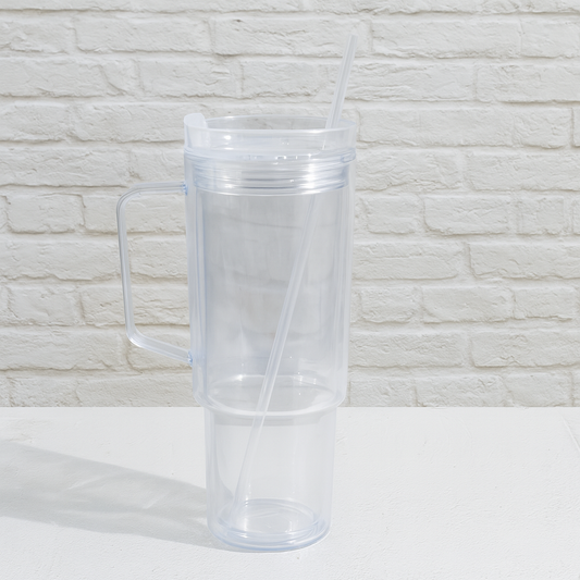 40 oz Snow Globe / Lava Acrylic Tumbler