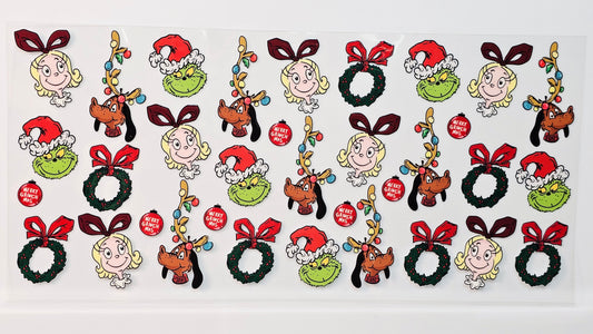 Christmas Grinch Merry Grinchmas UVDTF Wrap 16 oz